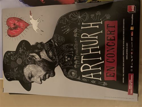 Arthur H - En Concert 2019 - 40x60cm - Affiche