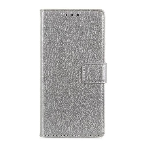 Etui en PU avec support argent pour votre Samsung Galaxy A50