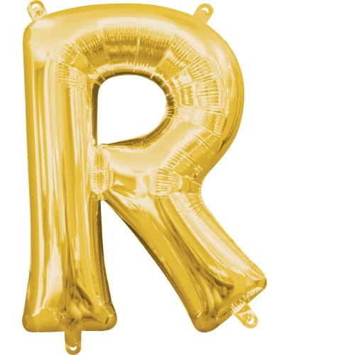 Amscan ballon d'aluminium lettre R 22 x 33 cm or