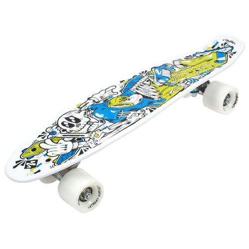 Skateboard Street surfing Skelectron 21.6po x 6.1po Blanc taille : UNI réf : 12701