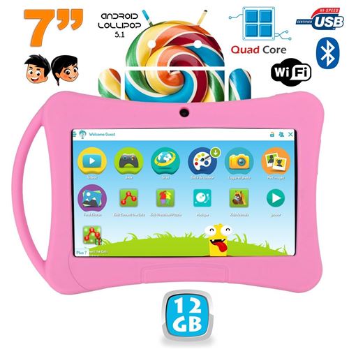 Tablette Enfant Éducative Bluetooth Wifi Gps Fm 2gb Ram 16gb Rom + Sd 16go  Vert Yonis à Prix Carrefour