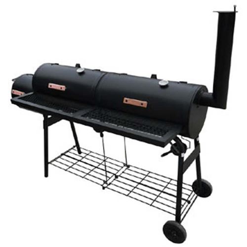 vidaXL Barbecue américain Smoker fumoir double compartiment grill