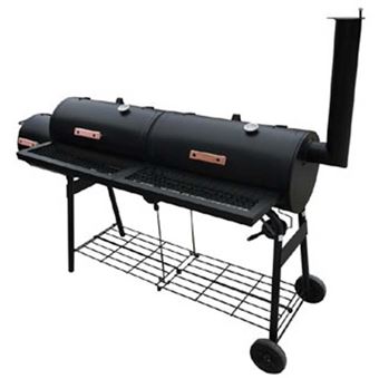 vidaXL Barbecue américain Smoker fumoir double compartiment vidaXL Barbecue américain Smoker fumoir double compartiment