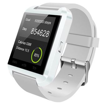 Montre Connectée Smartwatch Android iOs Écran Tactile 1.5 Pouces Blanc YONIS - 1