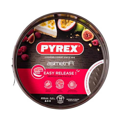 Pyrex Marron Moule À Manqué À Charnières Asimetria 26 Cm En Métal - Métal