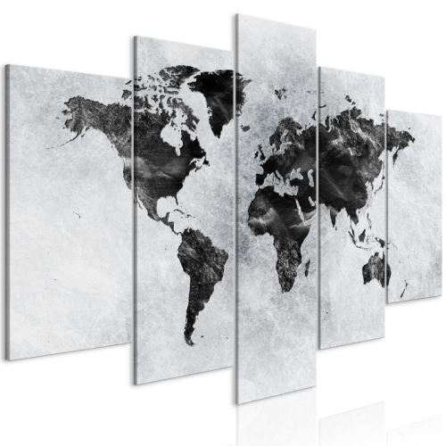 Tableau - Concrete World (5 Parts) Wide .Taille : 200x100