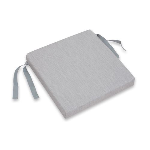 Coussin Chillvert Pacific Carré Gris clair Déhoussable Acrylique 42x42x6 cm