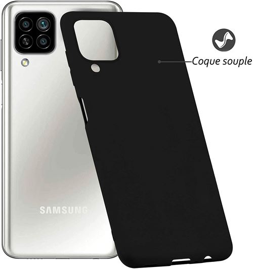Coque de protection Noir et 2 Verres trempés bords noir pour Samsung Galaxy  A42 5G [Toproduits®] - Coque et étui téléphone mobile - Achat & prix