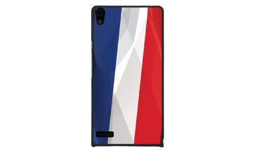 Coque rigide pour Huawei Ascend P6 avec impression Motifs drapeau de la France