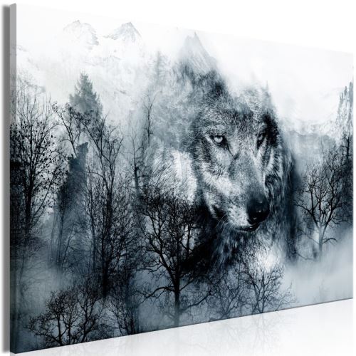 Tableau - Mountain Predator (1 Part) Wide Black and White .Taille : 90x60