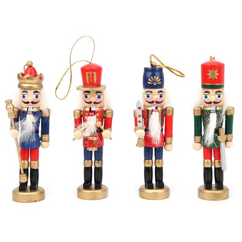 Poupée Casse-Noisette de Soldat en Bois Ornements de Noël