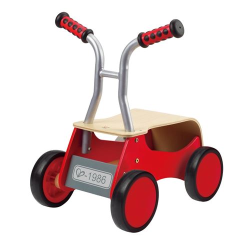 Jeu d'imitation enfant jeux jouets Trotteur draisienne à 4 roues rouge