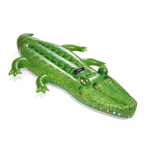 Chevauchable crocodile - 203 x 117 cm - Vert