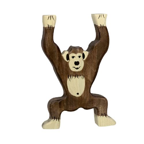 holtztiger - figurine holtztiger chimpanzé debout