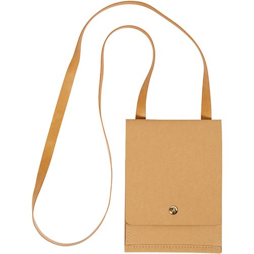 Creative Sac à bandoulière en faux cuir 13 x 18 cm marron clair