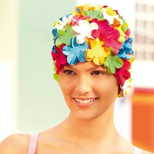 Bonnet de bain pour piscine Femme bonnets natation démêlant en décoration  de fleurs confortable et élastique waterproof Noir - Cdiscount Sport