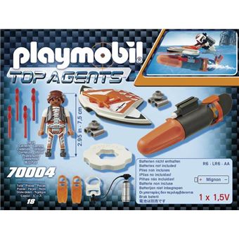 Playmobil Top Agents 70004 Propulseur sous-marin SPY TEAM