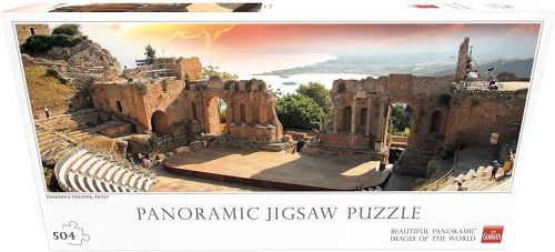 Goliath puzzle Panoramique Sicile-Tormina théâtre 504 pièces