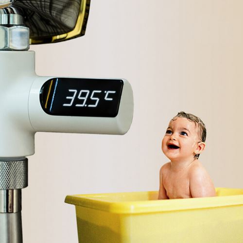 Affichage LED Accueil eau Douche débit Thermomètre compteur intelligent Moniteur wedazano536