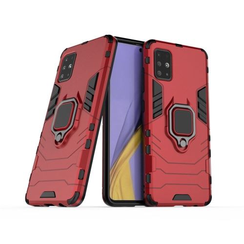 Coque Samsung Galaxy A71 Anti Choc Rouge Housse Etui Antichoc Armor Avec Support Magnétique hfs-house®