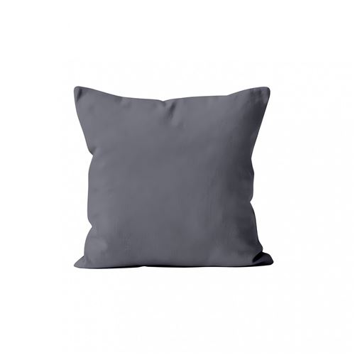 Housse de coussin 60 x 60 cm - Gris - Linge de lit