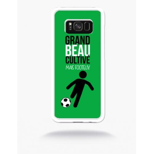 Coque grand beau cultiv mais footeux 4 compatible samsung s8 bord transparent