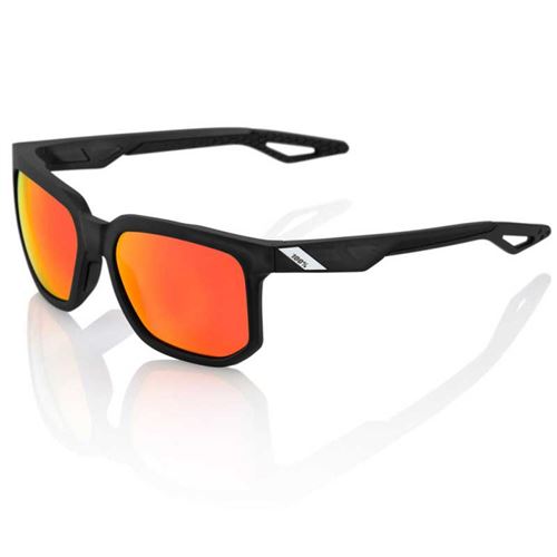 100percent Lunettes 100percent Centric Matte Hiper Red Multilayer Mirror Lenses