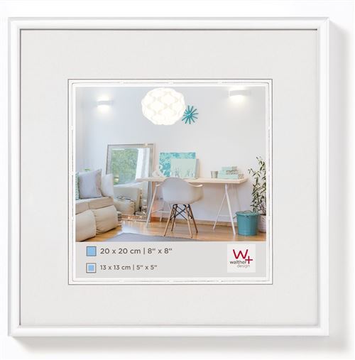 Walther KV220W Cadres Photo, Plastique, Weiss, 20 x 20 cm
