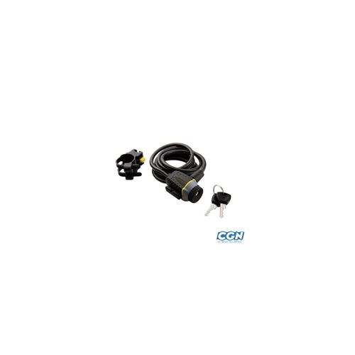 Antivol velo spiral a cle michelin diam 8mm l 1,80m (livre avec 3 cles)