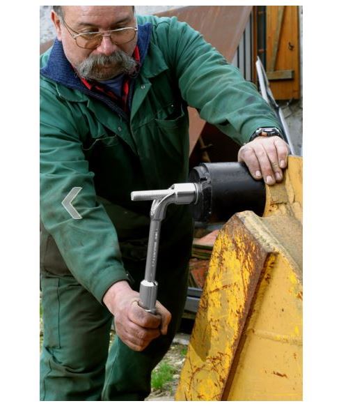 Clé à Pipe Facom Série 75 – Taille 22, Occasion, Avec Pince Et Serre-joint