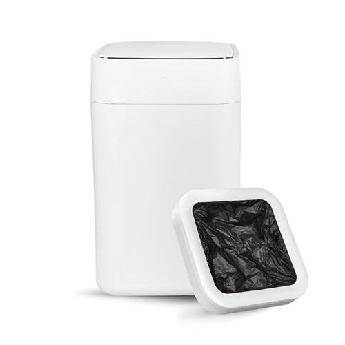 TOWNEW Poubelle intelligente blanche, capacité de 15,5 litres