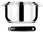 Set de 3 casseroles Lagostina Salvaspazio 012138600104 Inox