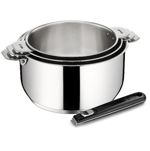 Set de 3 casseroles Lagostina Salvaspazio 012138600104 Inox