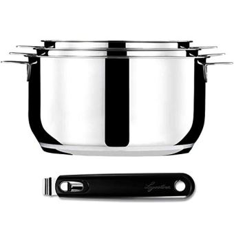 Set de 3 casseroles Lagostina Salvaspazio 012138600104 Inox