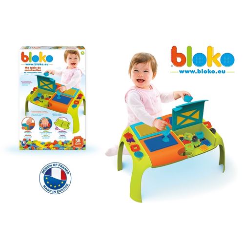 Bloko - Table de construction avec 30 Bloko - Jouet de construction - Dès 12 mois