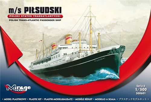 Pol. Trans-atlantic Pas. Ship Pilsudski - 1:500e - Mirage Hobby
