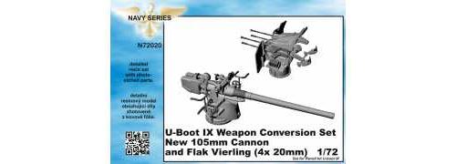 Tapez IXC conversion d'arme set - nouvelle 105mm canon et Flak Vierling 4 x 20mm [conçu pour être utilisé avec les kits Revell)