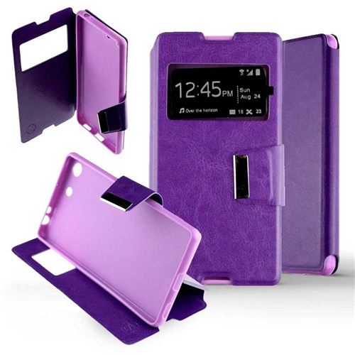 Etui Folio pour Sony Xperia M5 - Violet