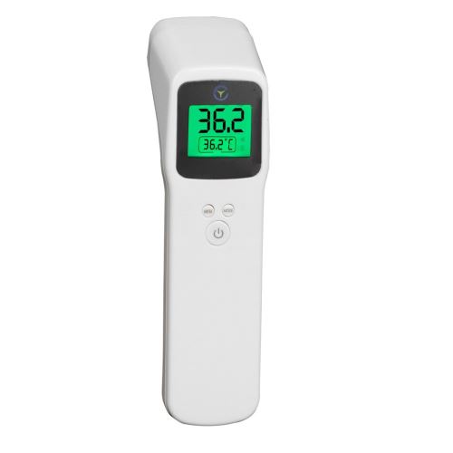 Thermomètre frontal numérique infrarouge IR sans contact pour bébé / adulte blanc