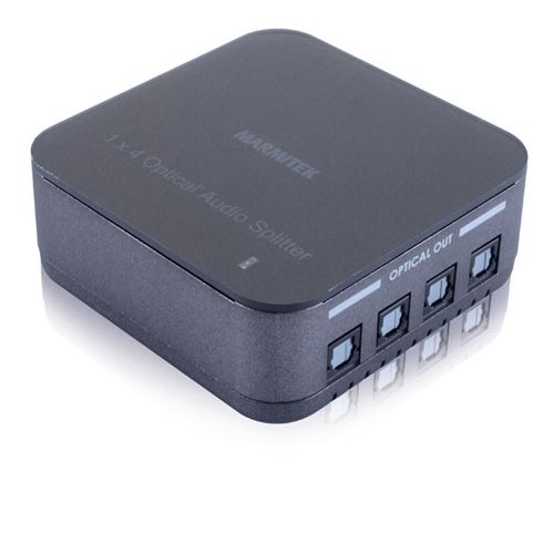 Marmitek Split TS14 - répartiteur audio - splitter audio - 1 entrée / 4 sorties - Toslink - S/PDIF - sample rate de 192 kHz - Dolby Digital - DTS