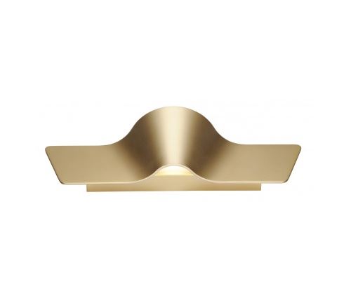 Wave wall 45, applique, laiton, brossé, 2x9w led, 3000k