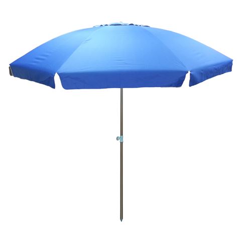 Pincho parapluie de plage 240 cm polyester bleu résistant aux UV