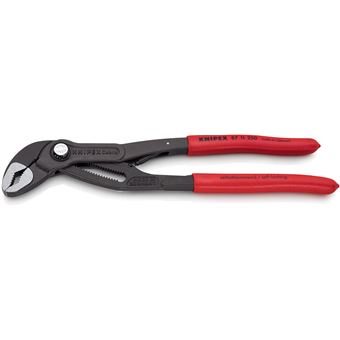 KNIPEX 87 11 250 Cobra ...matic Pince multiprise grise atramentisée gainées en plastique antidérapant 250 mm - 1