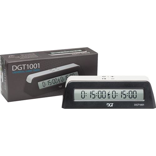 Non Communiqué Noir Horloge D'échecs Numérique Dgt 1001 Et Blanc