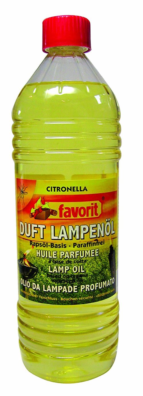 Favorit Huile à lampe citronnelle, 1 litre combustible liquide