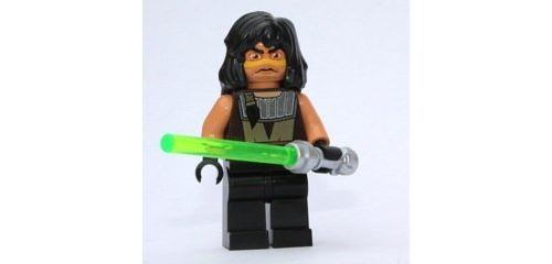 Quinlan Vos w sabre laser vert (figurine Lego Star Wars)