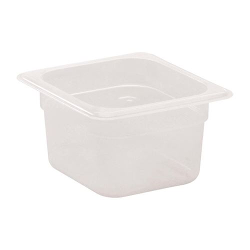 Bac polypropylène GN 1/6 - 2 profondeurs - Cambro - Polypropylène100 mm150 cl
