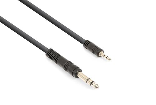 Vonyx Câble audio cordon jack 3,5 stéréo / jack 6,35 stéréo - 3m