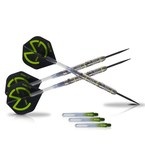 XQmax Darts Fléchettes MvG Green Demolisher 23g 70% Tungstène QD2200020