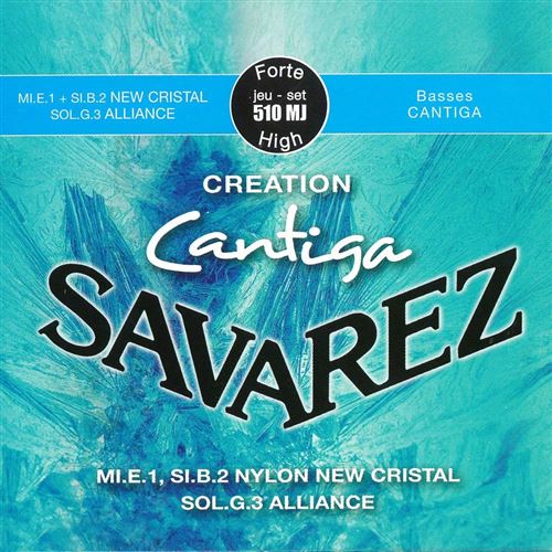 Savarez Creation Cantiga 510MJ Jeu de Cordes pour Guitare classique